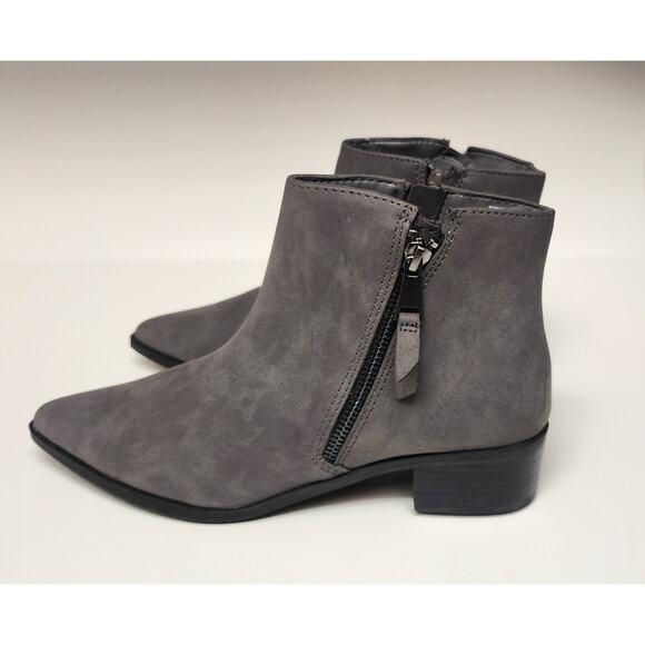 Worthington Brookdale Block Heel Pointed-toe Textured Ankle Boots Size 6.5M - Picture 7 of 12